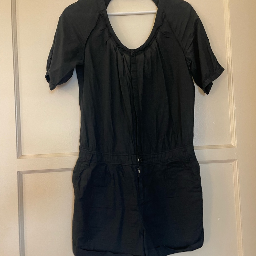Firetrap Black Short Sleeve Jumpsuit